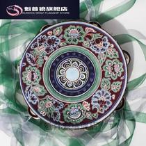 Dancing tambourine Dunhuang flying tambourine Uyghur tambourine upper tambourine exotic streamer drum props beige hand