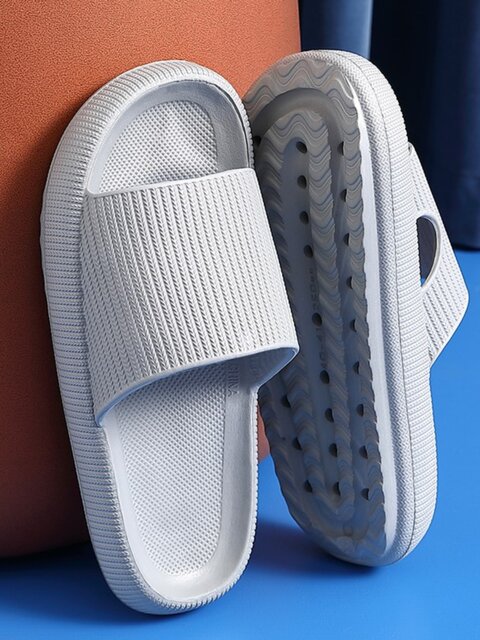 Anti-Static Slippers Spu Thickened Soft-Soled Sandals for Electronics Factory Clean Room Esd Work Shoes Non-Slip Unisex