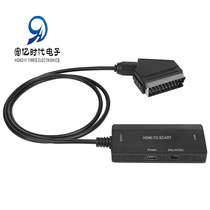 New hdmi to scart converter 1080P HD video adapter hdmi to scart broom head