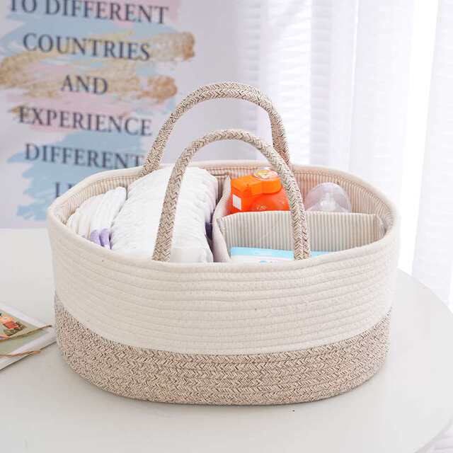 25-year new mother and baby supplies storage basket handheld fraction storage basket baby supplies storage basket