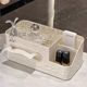 New cream style tissue box creative light luxury living room multifunctional D-function acrylic tissue box restaurant paper storage