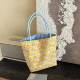 2026 New Cute Cat Print Canvas Bag for Women, Fresh Color-Blocking, Large Capacity, Suitable for Students Attending Class and Commuting