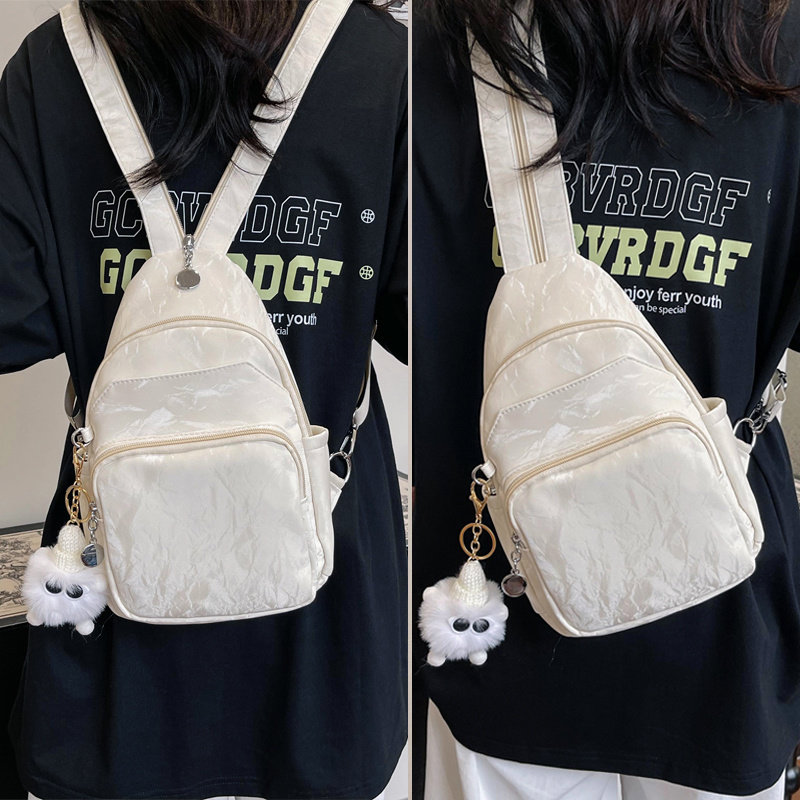 Новый продукт, нагрудная сумка-мессенджер двойного назначения из искусственной мягкой кожи, женская модная трендовая печать, новая сумка на плечо в китайском стиле, текстурированный маленький рюкзак