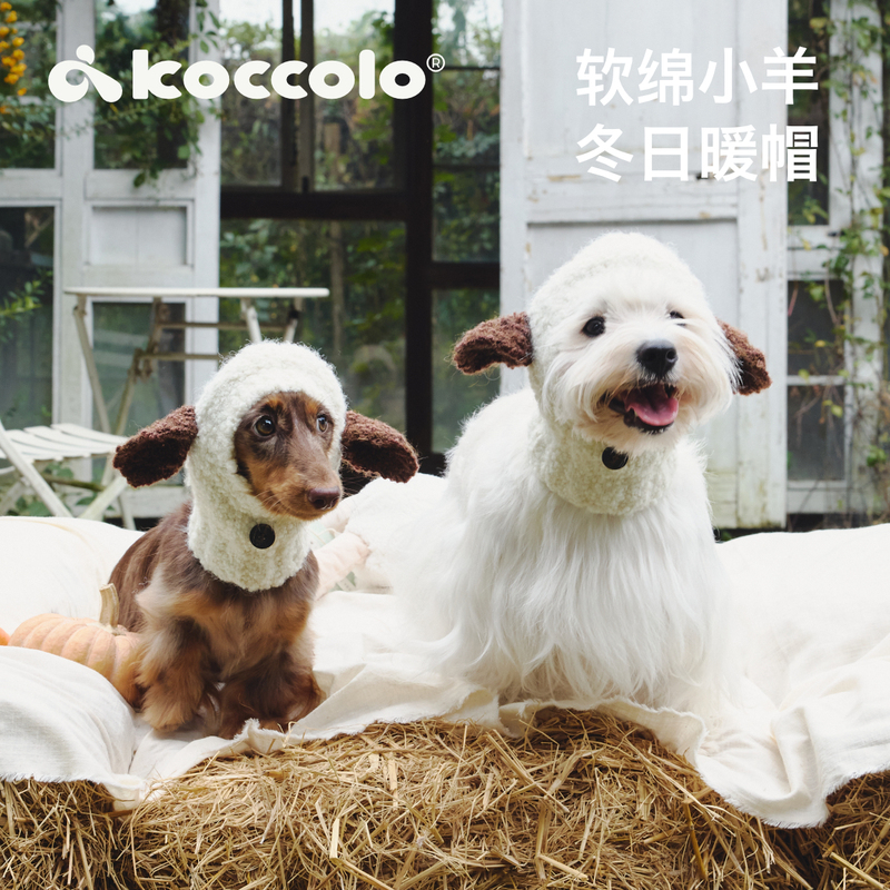 New Product Koccolo Soft Woolen Hat for Dogs, Winter Warm Ear Protection Hat for Teddy, Dachshund, West Highland