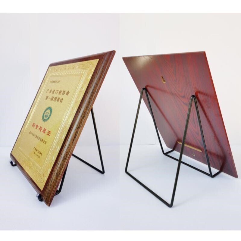 Office Simple Modern Certificate Display Stand Permanent Effective Metal Photo Frame Bracket Black Special-Shaped Photo Frame Office Simple Modern Certificate Display Stand Permanent Effective Metal Photo Frame Bracket Black Special-Shaped Photo Frame