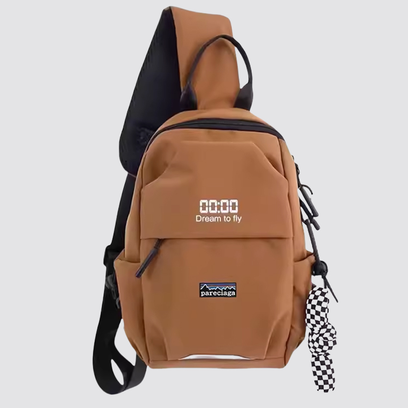 Bata Official Pareciaga Chest Bag for Men, Single Shoulder Crossbody Bag for Women, Japanese Style Versatile Sports Backpack