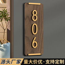 Acrylic house number plate home entrance door decoration house number customization light luxury high-end hotel box room