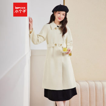 Aiyifu exclusive for small people 2025 winter new korean style commuting temperament woolen long jacket