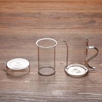 Heat-resistant glass tea set tea brewer double-layer cup flower tea cup green filter teapot snow chrysanthemum green tea