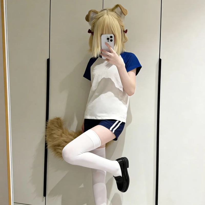 2026 Japanese-Style School Uniform Dog House Love Ball Cosplay Sports Outfit Set for Women Short-Sleeve Shorts Gymnastics Outfit Cosplay 2026 Japanese-Style School Uniform Dog House Love Ball Cosplay Sports Outfit Set for Women Short-Sleeve Shorts Gymnastics Outfit Cosplay