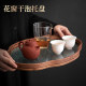 Glass dry brewing tray multi-function storage tray home living room teapot tea cup dry brewing table tea tray 2024 new model