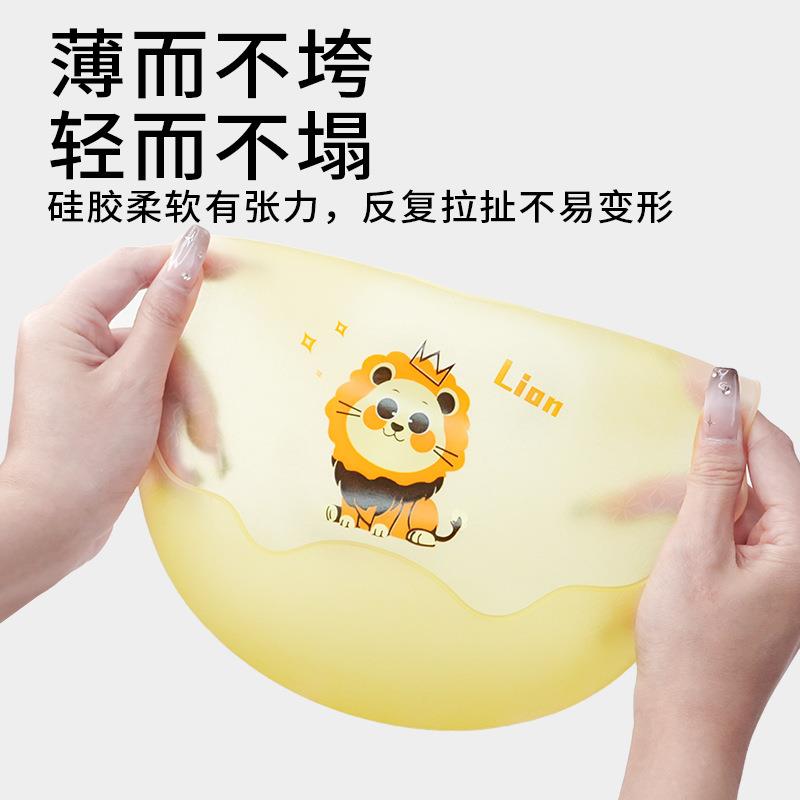 Baby eating ultra-thin silicone bibs children's eating bibs baby soft and light waterproof bibs saliva pocket
