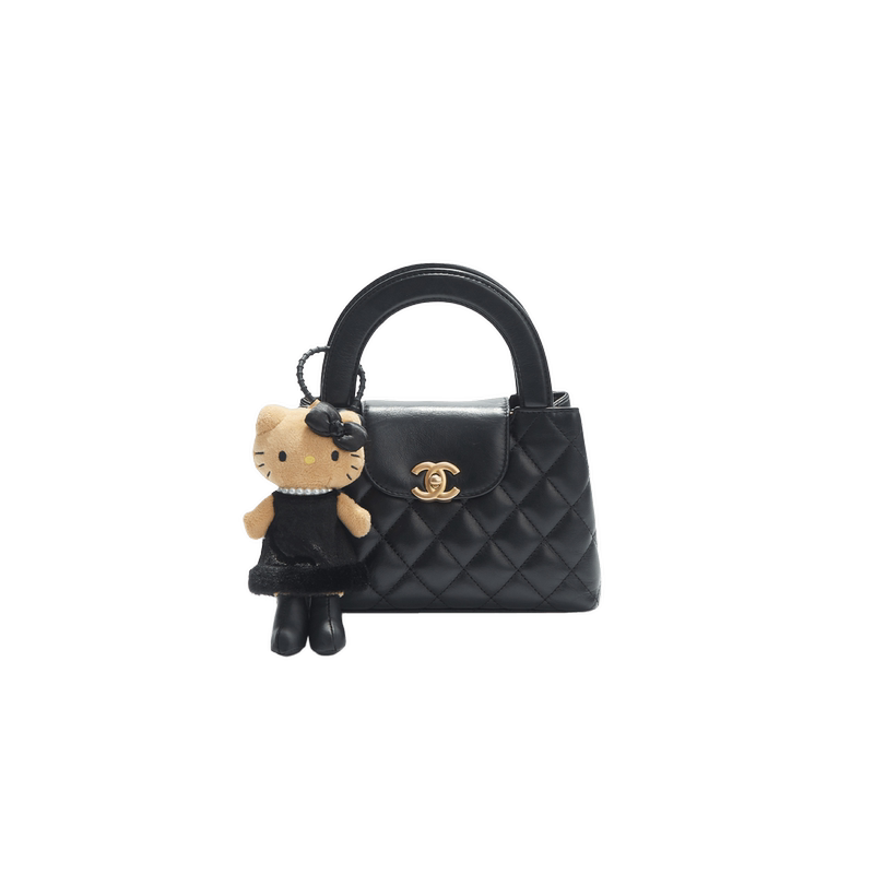 [Renting] Chanel/Kelly Black and Gold Chain Handbag Shoulder Bag # 3431