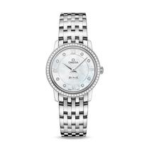 (Xiaowu Shepin) De Ville 27 4mm mother-of-pearl dial diamond quartz fashion womens watch 424 15 27 60 5