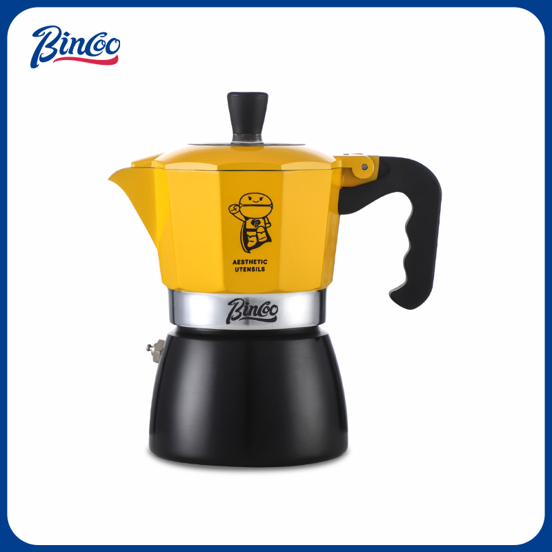 Bincoo Double-Valve Moka Pot Coffee Maker for Home Use, Small Espresso Coffee Maker Set, Italian Coffee Maker Set Bincoo Double-Valve Moka Pot Coffee Maker for Home Use, Small Espresso Coffee Maker Set, Italian Coffee Maker Set