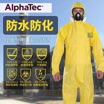 ALPHATEC2300 protective clothing enhanced one-piece full body lightweight biochemical dustproof acid and alkali chemical work clothes
