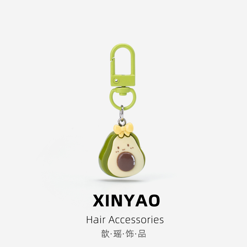 Cute Avocado Keychain Bag Pendant, Cute Cartoon Trinket, Bow Avocado Couple Pendant Cute Avocado Keychain Bag Pendant, Cute Cartoon Trinket, Bow Avocado Couple Pendant