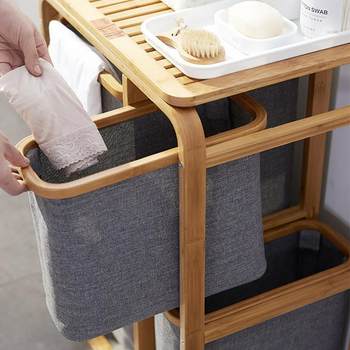 Japanese-style bathroom bathroom bathroom dirty laundry basket large-sized laundry basket cloth bedroom dirty laundry storage basket household