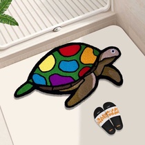 Cross-border home living room childrens room study fun and creative sea animal turtle carpet bedside mat