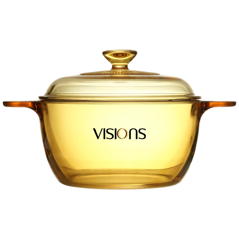 康宁VISIONS 官方原装进口玻璃锅明火耐高温琥珀透明锅煮炖煲汤锅