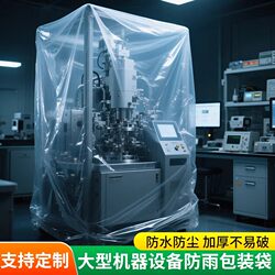 Machine Dust-proof pe Square Bottom Plastic Bag Square Bag thickened Rainproof Moisture-proof Oversized Industrial Equipment Transparent Plastic Bag