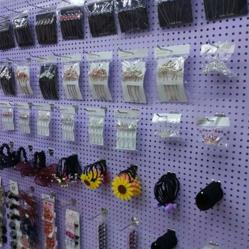 Upper wall hole board display rack hanging board universal hole board household hanger multi-functional boutique jewelry storage shelf