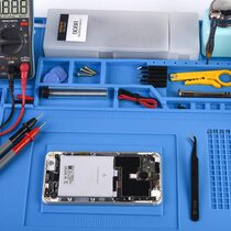 Mobile phone and computer repair bench heat-resistant large silicone pad heat insulation pad air gun soldering iron large welding table pad