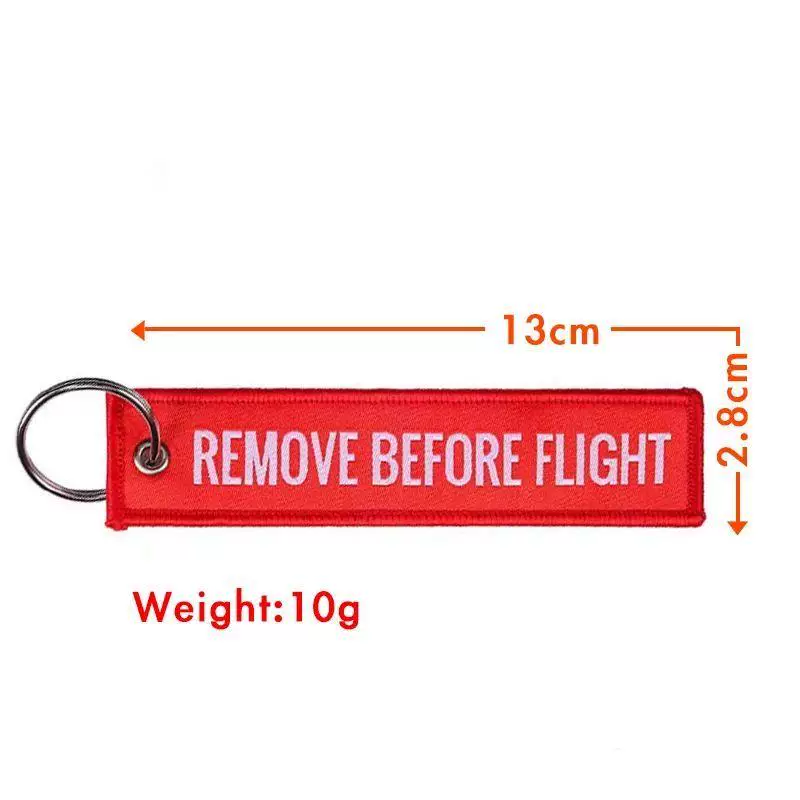 1 PC Wholesale Aviation Keychain Remove Before Flight Both
