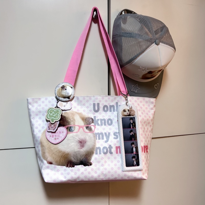 [Guinea Pig Wisdom You Wouldn'T Understand] Original Guinea Pig Dupont Paper Tote Bag Polka Dot Bag No Attributes Large Size