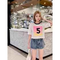 Customer Service Wei fggh435 Xiaoxiao 6 styles of mens and womens shirts trendy classic striped shirts with short letters