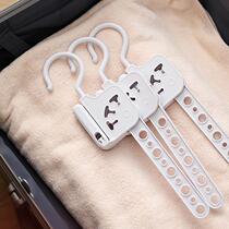 Foldable 5-hole clothes drying rack for travel portable travel hotel indoor clothes drying artifact dormitory clothes hanging