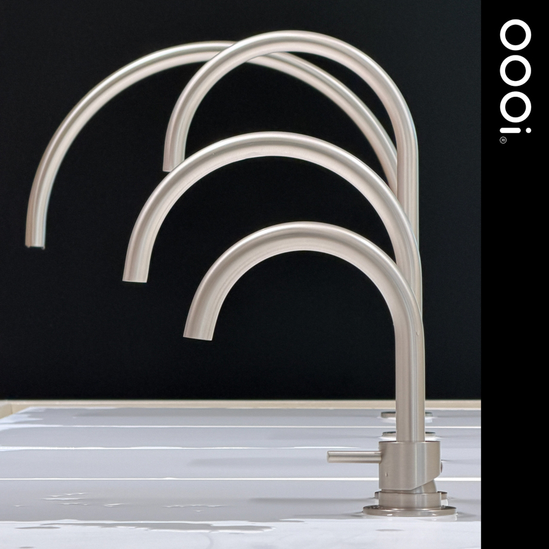 【Oooi偶一】Minimalist Brushed Nickel Faucet Island Kitchen Split Faucet Multi-Size Faucet Bfc042