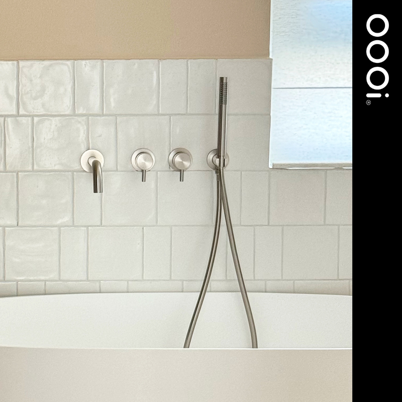 【Oooi偶一】Minimalist Brushed Nickel Dual-Function Concealed Shower Faucet Bathtub Mixer Bsw002