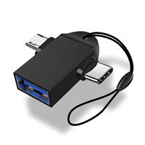 FONKEN OTG Type C Adapter 2in1 Micro Usb to USB C Adapter Mo