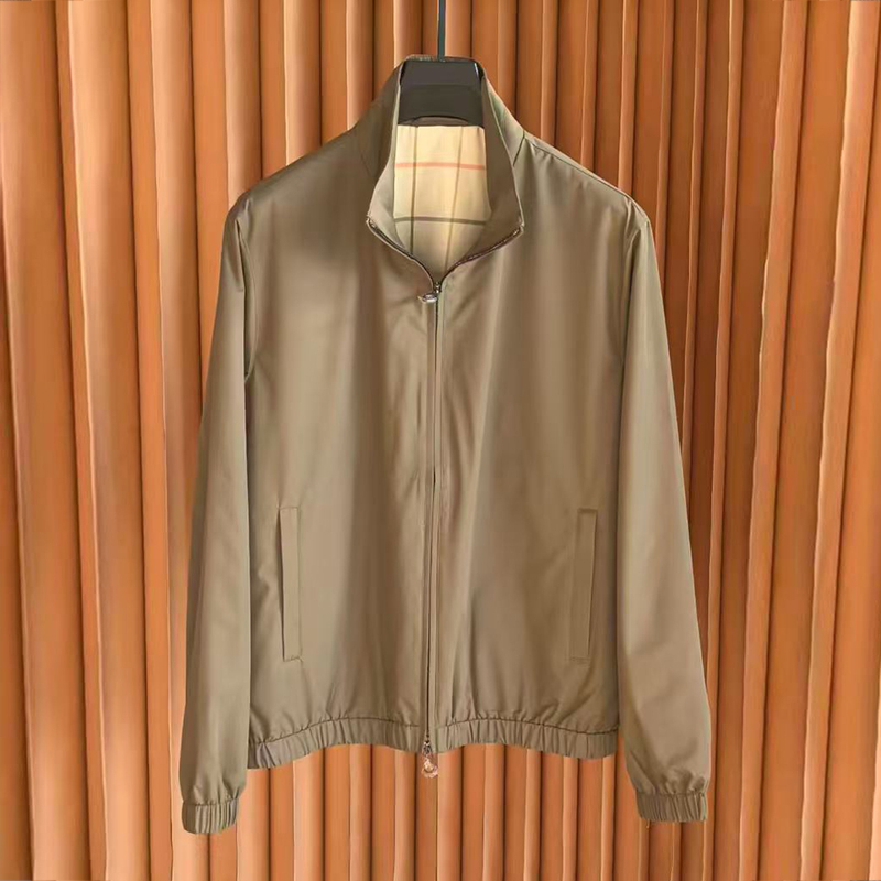 Italian Old Money Style 2026 Autumn and Winter New Fashion Business Casual Windproof Stand Collar Jacket Men's Commuter Jacket Trendy