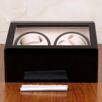 Qingyu packaging baked paint 4 6 automatic winding watch shaker black watch turner storage display watch box in stock