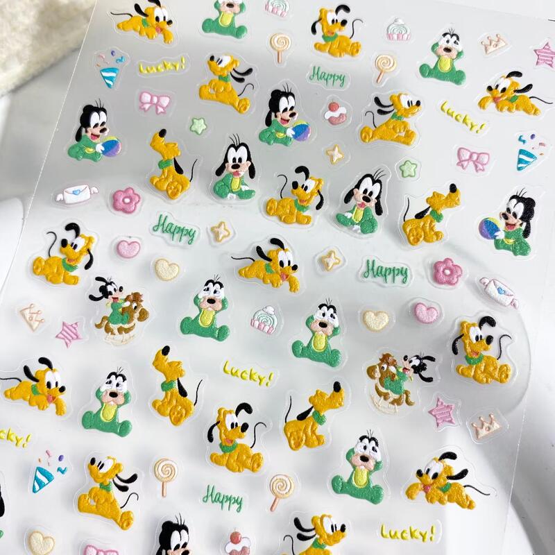 Cute Cartoon Disney Pluto Puppy Nail Stickers Embossed DIY Phone Case Ccd Water Cup Nail Decoration Cute Cartoon Disney Pluto Puppy Nail Stickers Embossed DIY Phone Case Ccd Water Cup Nail Decoration