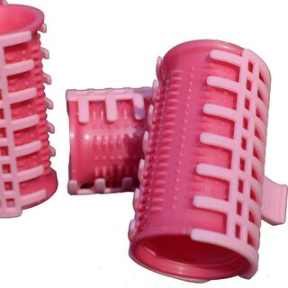 厂家8个装塑料发卷糖果色空气刘海定型卷发筒不伤发蓬松夹子