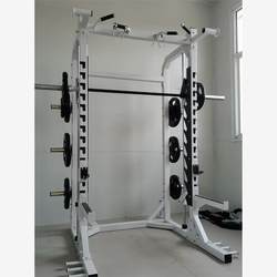 Commercial Free Squat Rack Half Frame Bright Push Smith Multifunctional For Home Gantry Integrated thickened Equipment