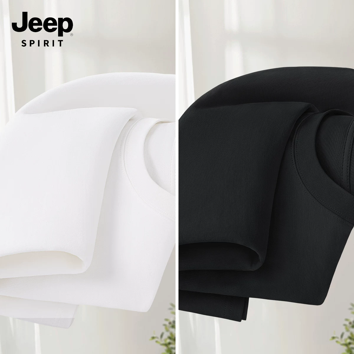 JEEP SPIRIT Jeep, хлопковая летняя футболка с коротким рукавом, новая коллекция
