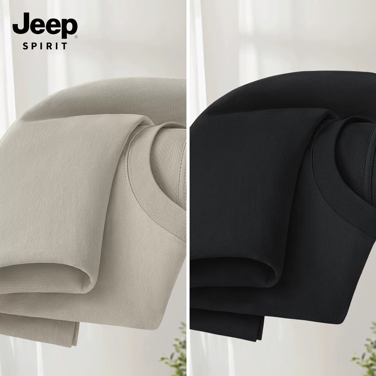 JEEP SPIRIT Jeep, хлопковая летняя футболка с коротким рукавом, новая коллекция