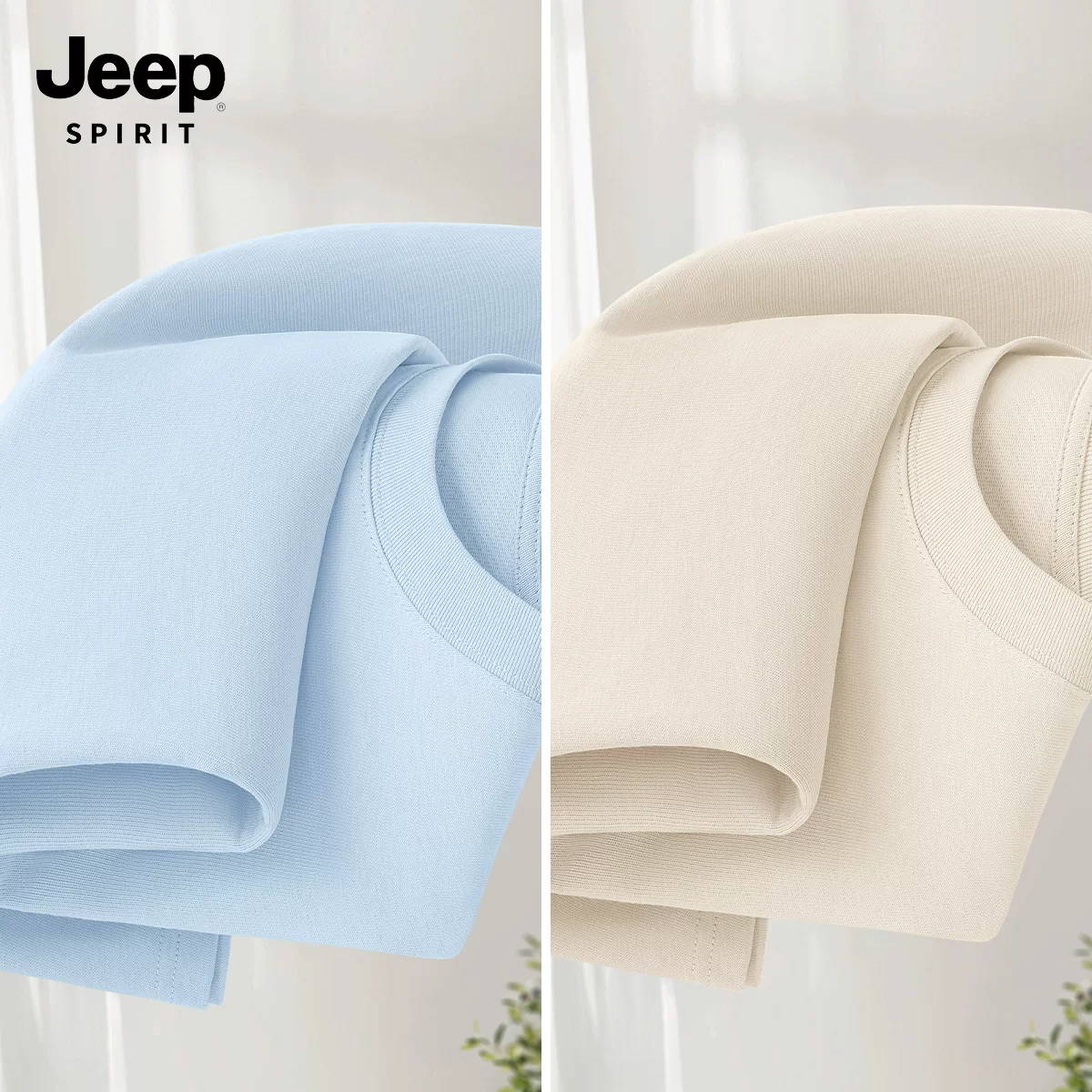 JEEP SPIRIT Jeep, хлопковая летняя футболка с коротким рукавом, новая коллекция