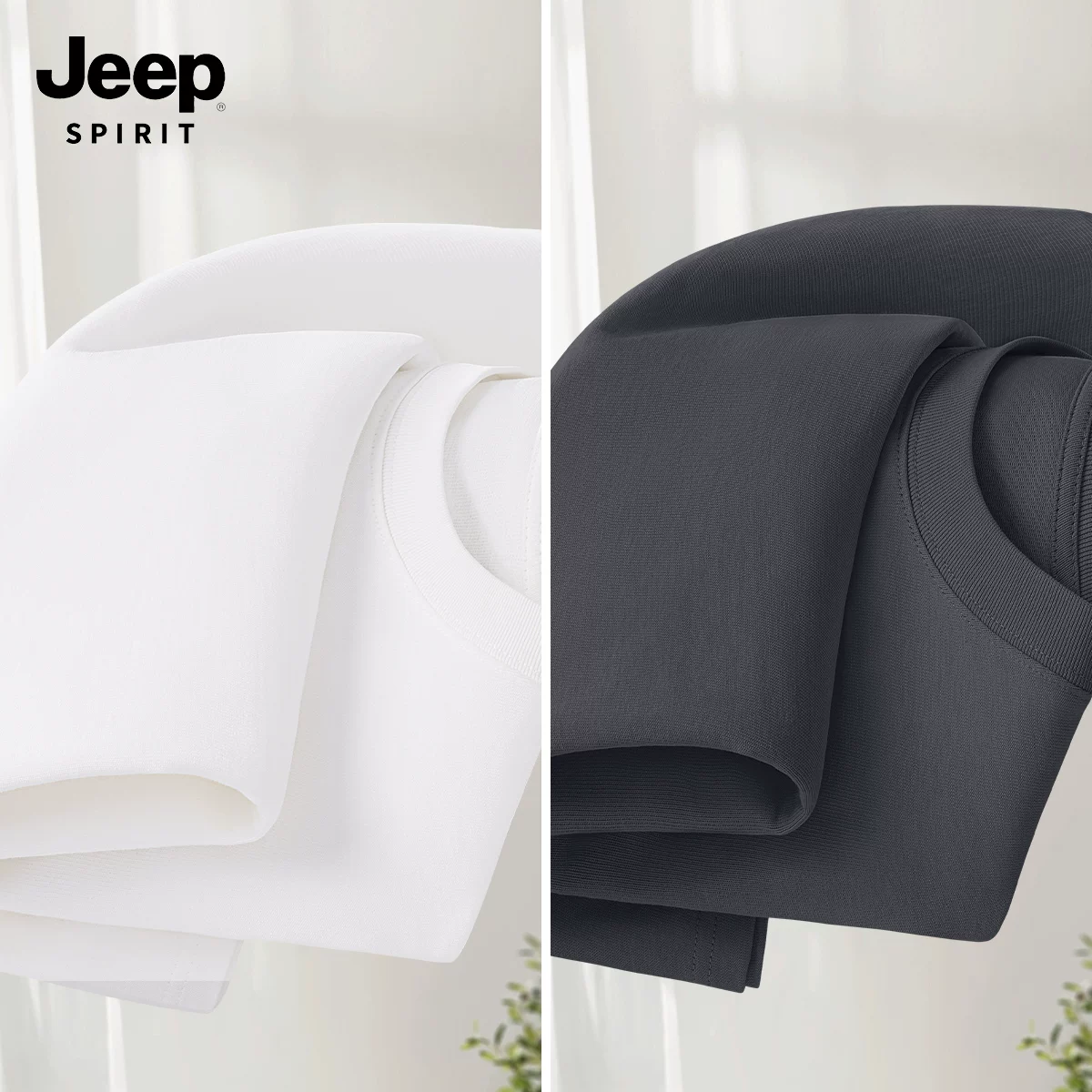 JEEP SPIRIT Jeep, хлопковая летняя футболка с коротким рукавом, новая коллекция