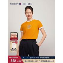 Taiding Fashion Butler big brands have short-sleeved pure cotton badge solid color 24 fit tops spring and summer womens new WW