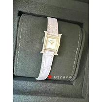 (Loluo Luxury) Spot H rose gold full diamond 21 dial cherry blossom pink matte crocodile strap womens watch