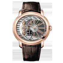 (Loluo Luxury) 9 8 New Millennium Series 15350OR Automatic 18K Rose Gold Men’s Watch