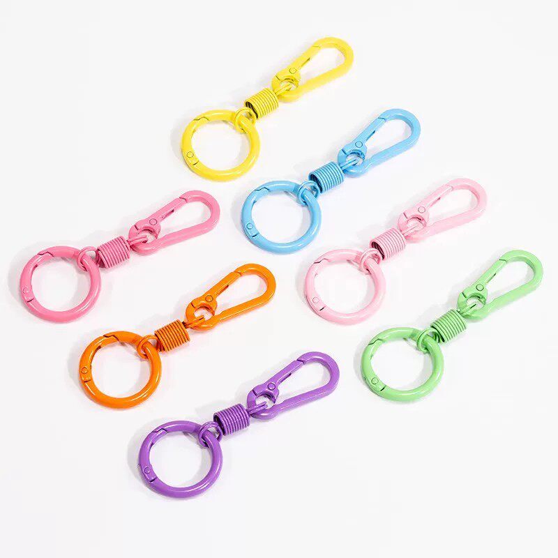 Multi-Color Keychain, Multi-Functional Anti-Lost Pendant, DIY Metal Pendant, Trendy Design, Decorative Buckle, Portable for Outdoor Use
