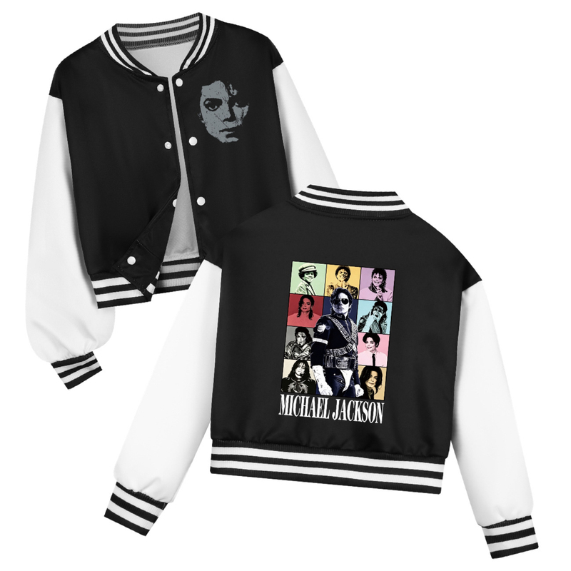 In Stock Michael Jackson Baseball Jacket Michael Jackson Children's Fashion Jacket