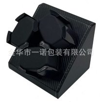 Spot carbon fiber PU leather 3-position automatic watch shaker memory foam watch pillow watch is easier and faster to take