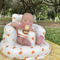 New ins inflatable sofa learning chair baby seat practice sitting chair baby sitting and standing bath stool